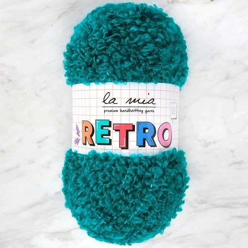 La Mia RETRO Petrol Green Hand Knitting Yarn - LM0820