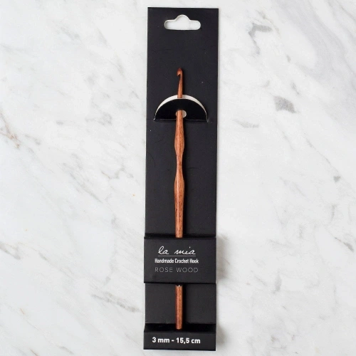 La Mia Rosewood 3 mm 15.5 cm Ahşap Yün Tığ