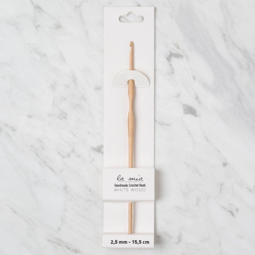 La Mia Whitewood 2.5 mm 15.5 cm Ahşap Yün Tığ
