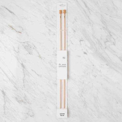 La Mia Whitewood 2.5 mm 36 cm Ahşap Örgü Şişi