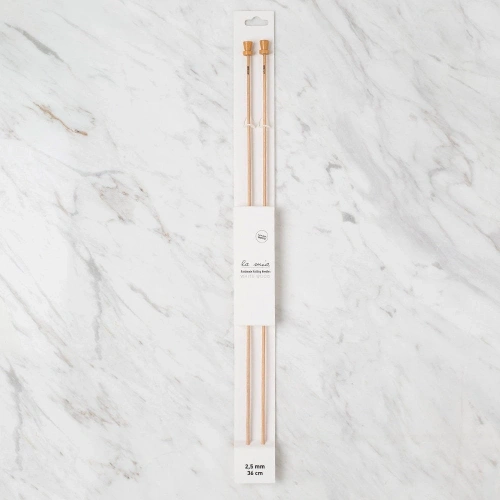 La Mia Whitewood 2.5 mm 36 cm Ahşap Örgü Şişi