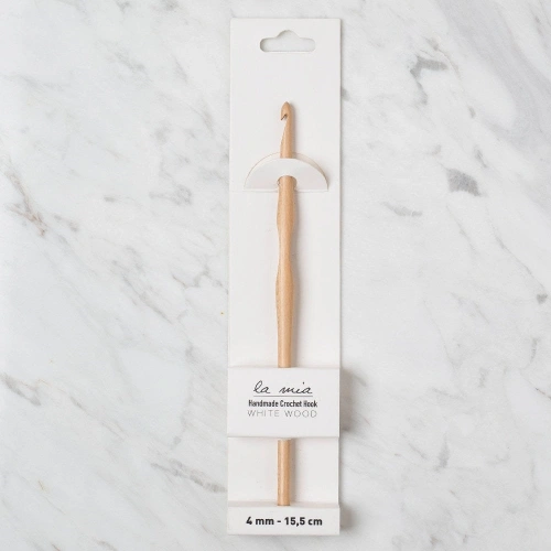 La Mia Whitewood 4 mm 15.5 cm Ahşap Yün Tığ