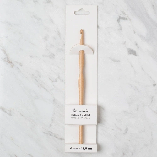 La Mia Whitewood 4 mm 15.5 cm Ahşap Yün Tığ