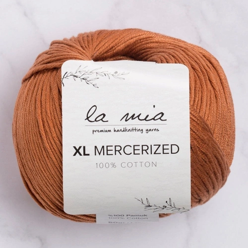 La Mia XL Mercerized Brown Hand Knitting Yarn - 211 - 33773