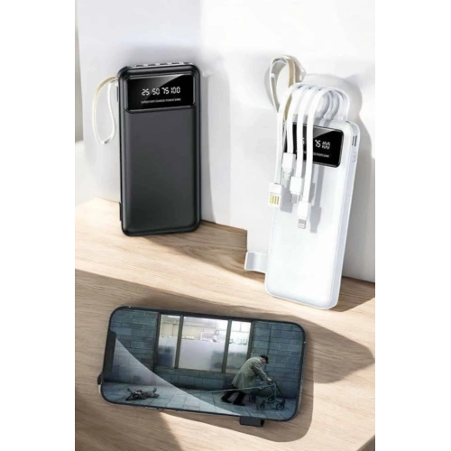 Lcd Ekranlı 20000mah Powerbank Usb Type-c Lightning