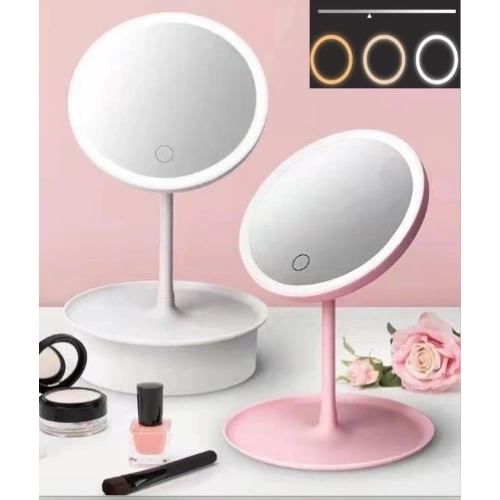 Led Işıklı Dokunmatik Makyaj Aynası 3 Kademeli Işık Ayarlı (5365)