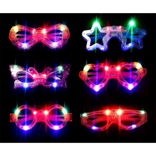 Led Işıklı Yanar Söner Parti Gözlüğü Seti 6 Adet