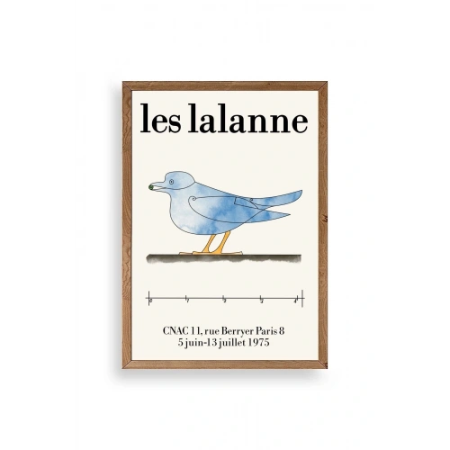 Les Lalanne Ahşap Çerçeveli Tablo 30 x 42