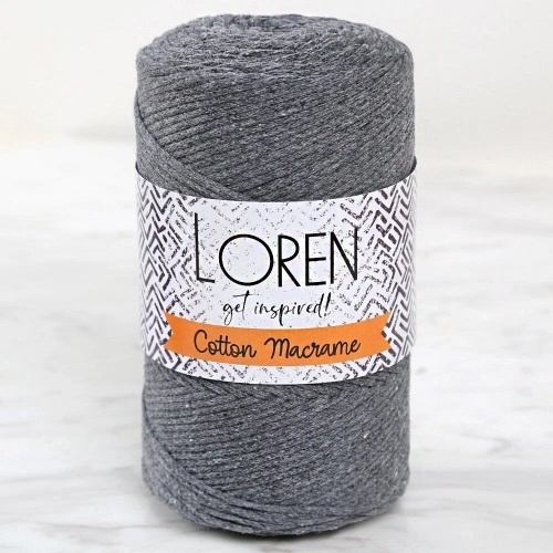 Loren Cotton Macrame Gri - R081 - 34358
