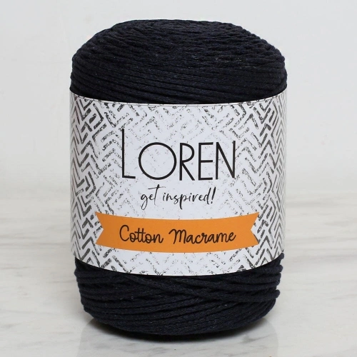 Loren Cotton Macrame Lacivert - R005 - 34361