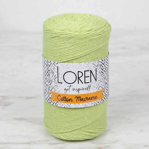 Loren Cotton Macrame Yeşil - R954