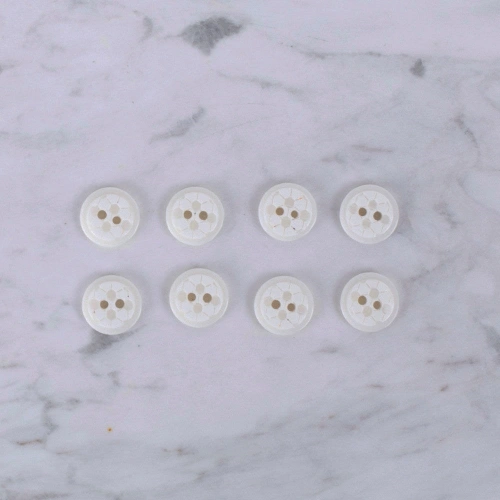 Loren Crafts 8 li Futbol Topu Beyaz Düğme - 0410