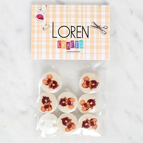 Loren Crafts 8li Ördek Düğme - 1201