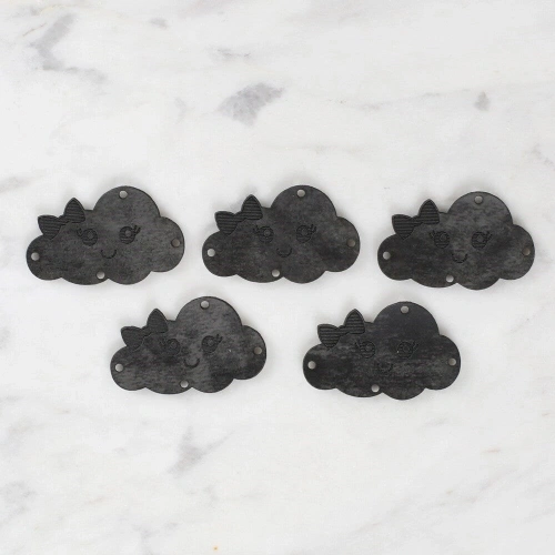 Loren Crafts Figured Leather Patch 5 Pieces - 1573