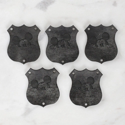 Loren Crafts Figured Leather Patch 5 Pieces - 1576