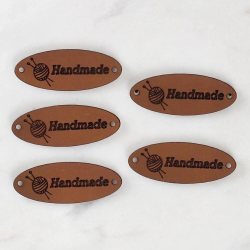 Loren Crafts Handmade Leather Patch 5 Pieces - 1552