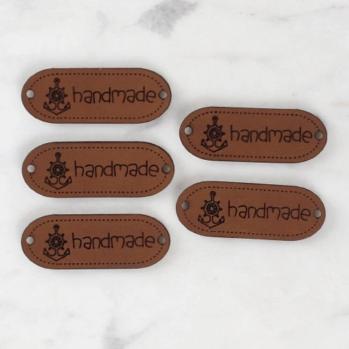 Loren Crafts Handmade Leather Patch 5 Pieces - 1564