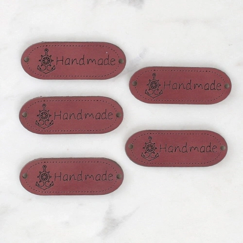 Loren Crafts Handmade Leather Patch Set of 5 - 1590