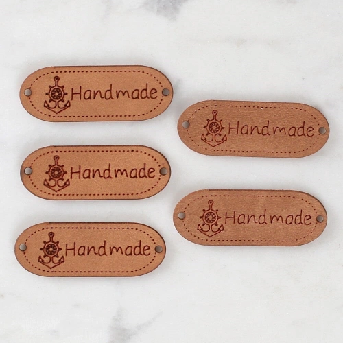 Loren Crafts Handmade Leather Patch 5 Pieces - 1594