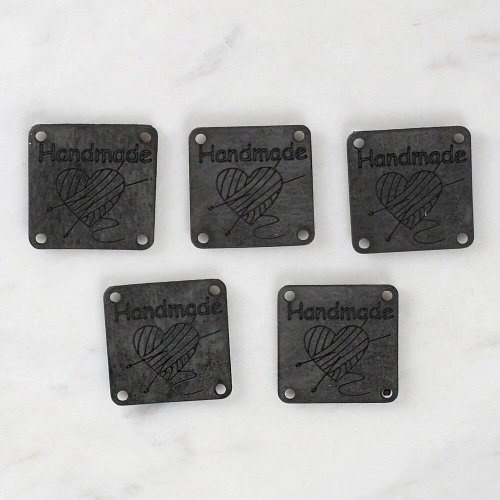 Loren Crafts Handmade Leather Patch 5 Pieces - 1597