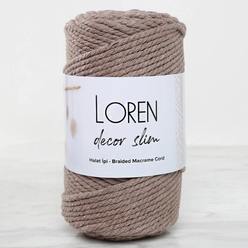 Loren Decor Slim 3 Ply Macrame Yarn Mink - L143