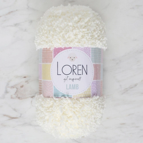 Loren Lamb Open Cream Crochet Yarn - R019 - 34419