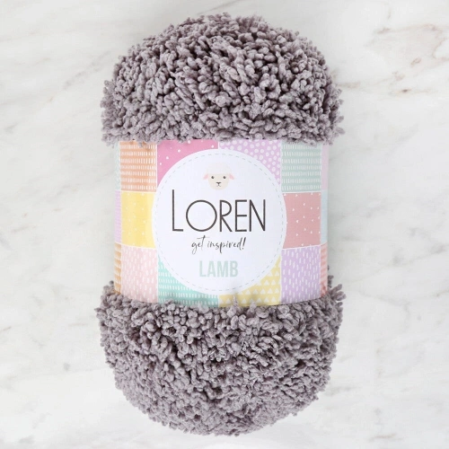 Loren Lamb Gray Hand Knitting Yarn - R025