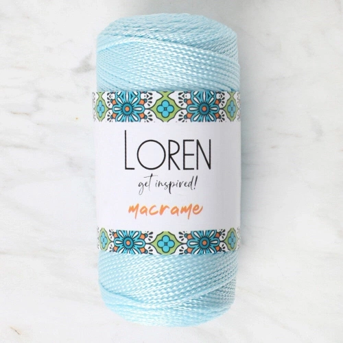 Loren Macrame Baby Blue Hand Knitting Yarn - RM 0221 - 34354