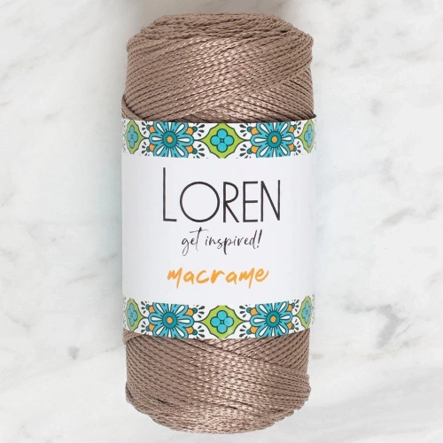 Loren Macrame Visone Hand Knitting Yarn - RM 040 - 34327