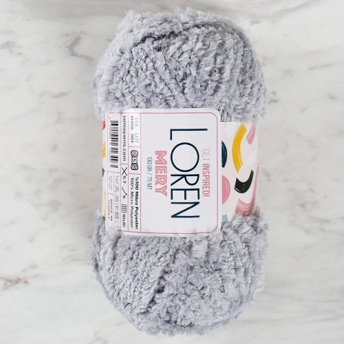 Loren Mery Open Grey Hand Knitting Yarn - M406 - 34313