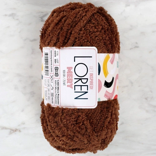 Loren Mery Brown Hand Knitting Yarn - M414 - 34320