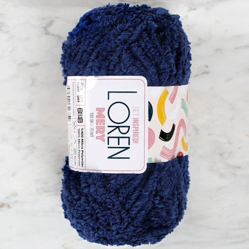 Loren Mery Petrol Blue Hand Knitting Yarn - M417 - 34322