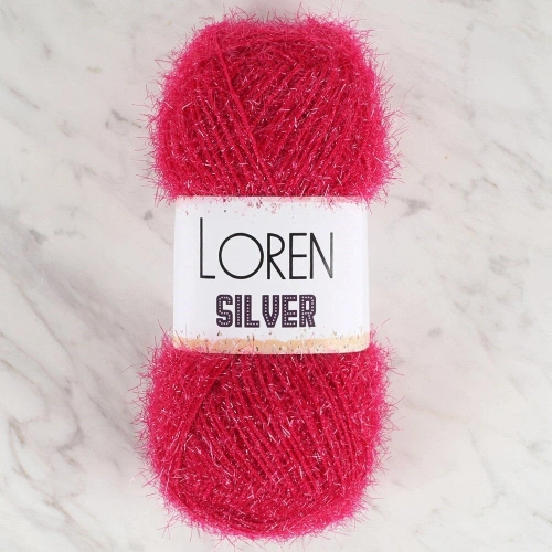 Loren Silver Fuchsia Knitting Yarn - RS0022 - 34078