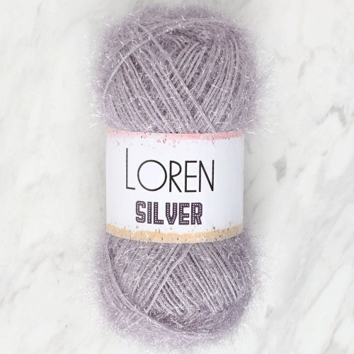 Loren Silver Gray Knitting Yarn - RS0006 - 34097