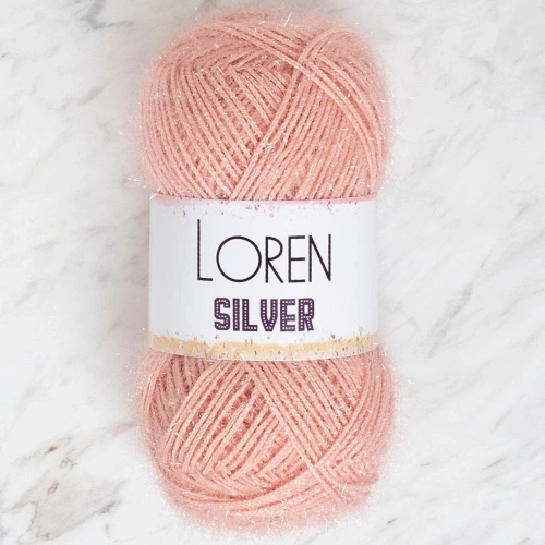 Loren Silver Powder Pink Hand Knitting Yarn - RS0040 - 34079