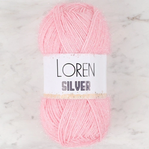Loren Silver Dusty Pink Hand Knitting Yarn - RS0013 - 34074