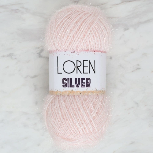 Loren Silver Light Pink Hand Knitting Yarn - RS0062 - 34072