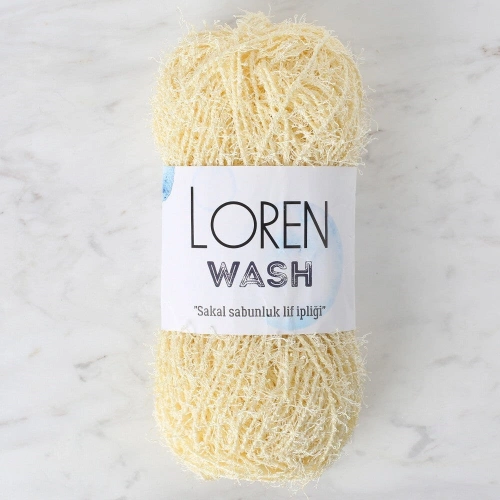 Loren Wash Light Yellow Hand Knitting Yarn - R083 - 34037