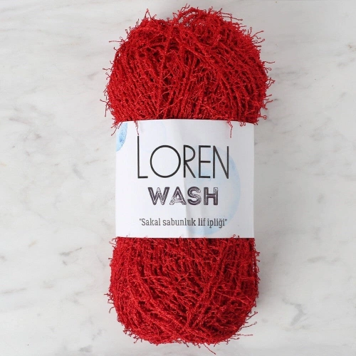 Loren Wash Red Hand Knitting Yarn - R003 - 34027