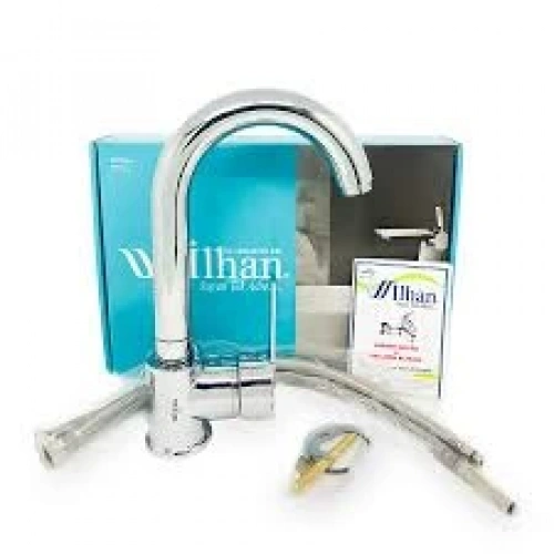 LÜKS DELTA LAVABO KISA KUĞU BATARYA (5365)