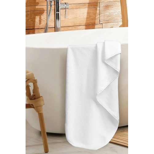 Luxury Hotel 90x150 cm %100 Cotton Bathroom Towel Weighted White