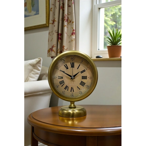 Majestic Time Eskitme 25 x 20 Cm Metal Masa Saati