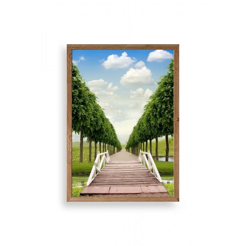 Manzara Ahşap Çerçeveli Tablo 17 x 23