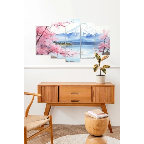 Manzara Doğa 5 Parçalı Mdf Tablo 60 x 100