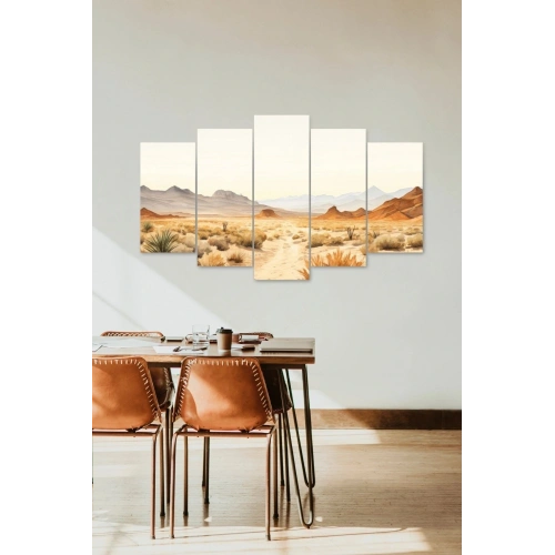 Manzara Doğa 5 Parçalı Mdf Tablo 60 x 100