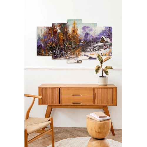 Manzara Doğa 5 Parçalı Mdf Tablo 60 x 100