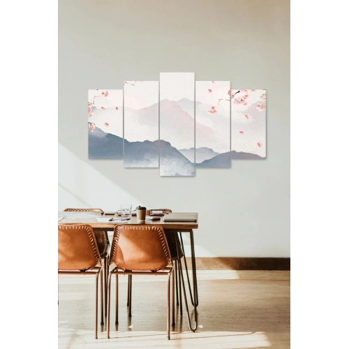 Manzara Doğa 5 Parçalı Mdf Tablo 60 x 100