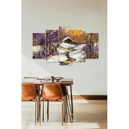 Manzara Doğa 5 Parçalı Mdf Tablo 60 x 100