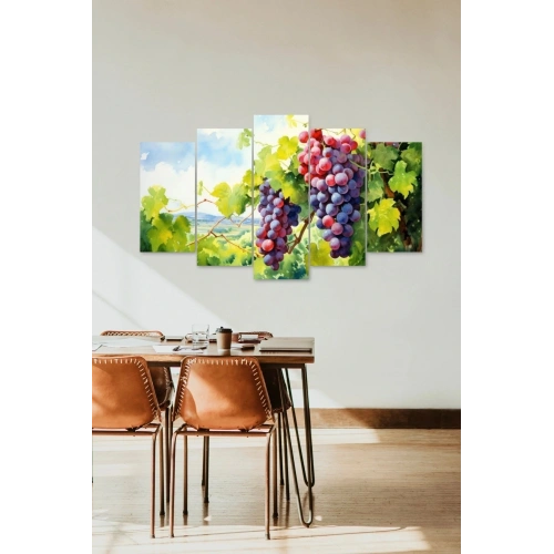 Manzara Doğa 5 Parçalı Mdf Tablo 60 x 100