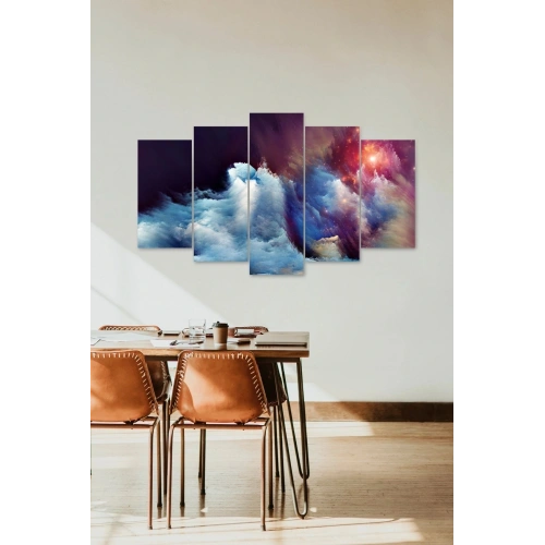 Manzara Doğa Retro 5 Parçalı Mdf Tablo 60 x 100